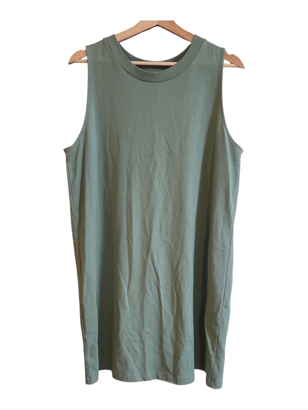 A New Day Green Sleeveless Dress (XLarge) Tee Shirt Dress